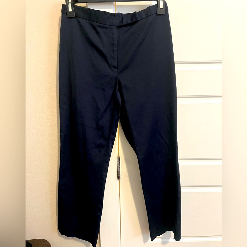 Ann Taylor Navy Slacks, Petite Stretch